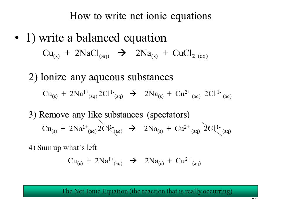 Net ionic equations...write balance equation using correct formula?